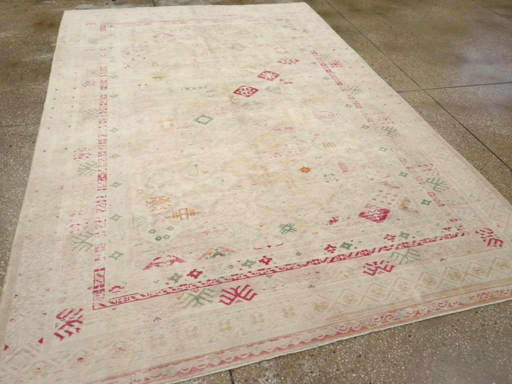 Vintage Turkish Anatolian Accent Carpet, No.31140 - Staging
