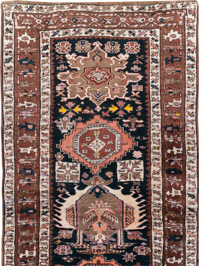 Antique Persian Kurd Runner, No.31148 - Staging