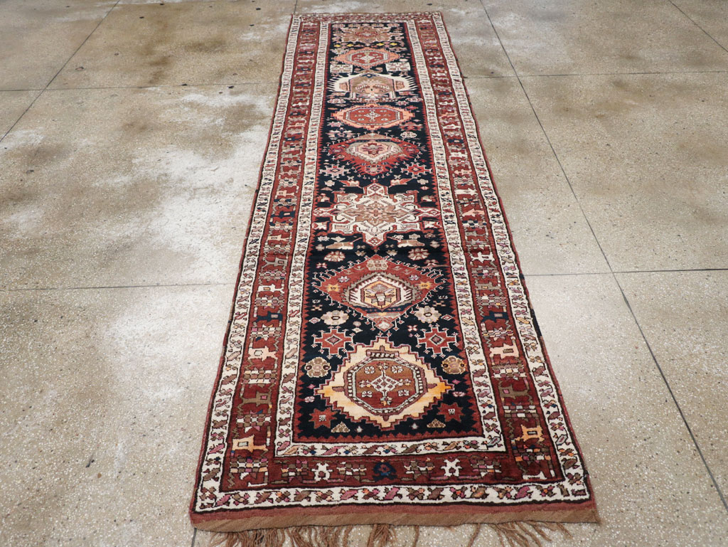 Antique Persian Kurd Runner, No.31148 - Staging