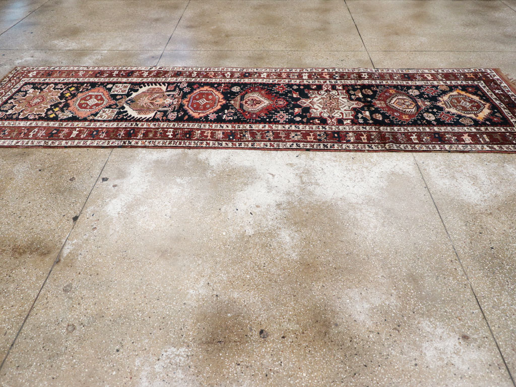 Antique Persian Kurd Runner, No.31148 - Staging