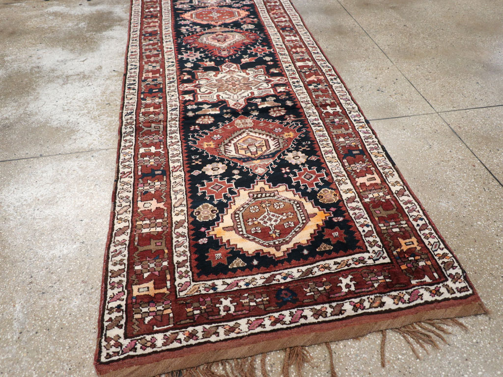 Antique Persian Kurd Runner, No.31148 - Staging