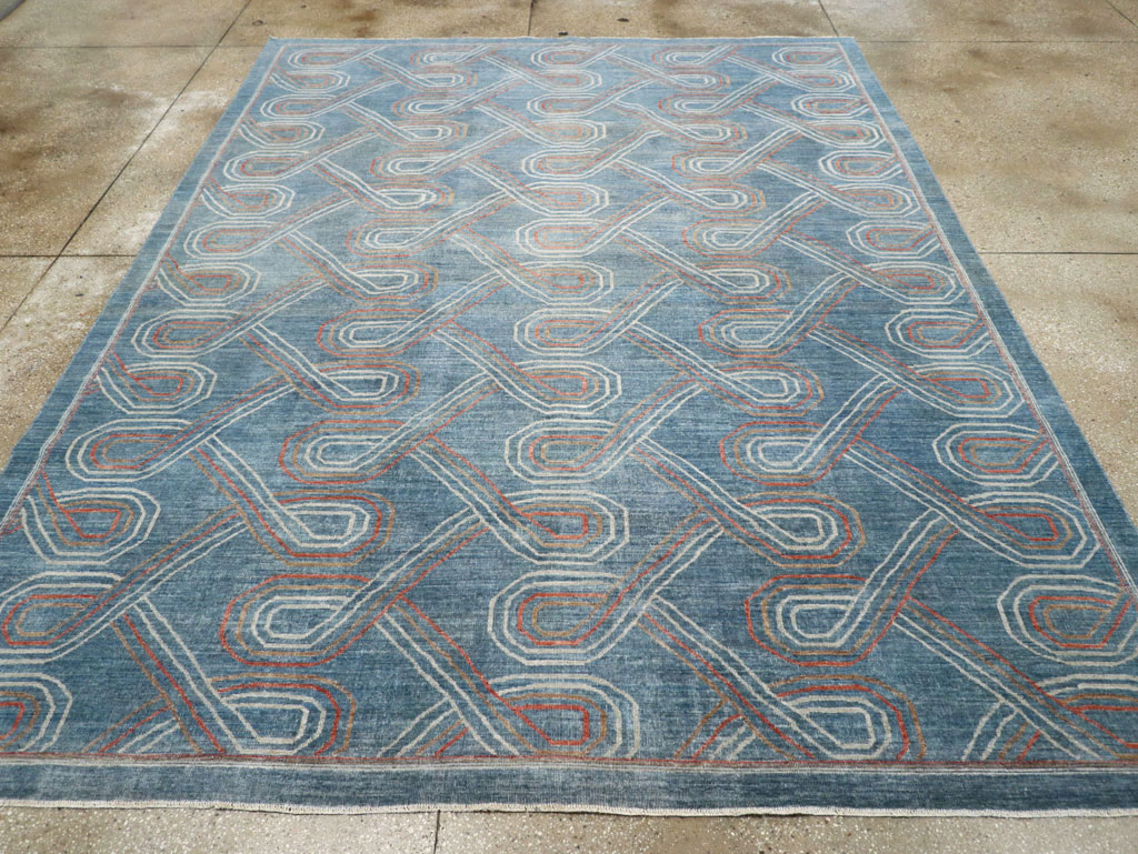 Contemporary Turkish Room Size Carpet, No.31150 - Staging
