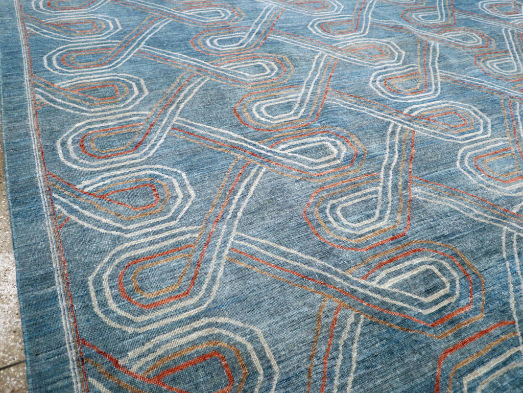 Contemporary Turkish Room Size Carpet, No.31150 - Staging