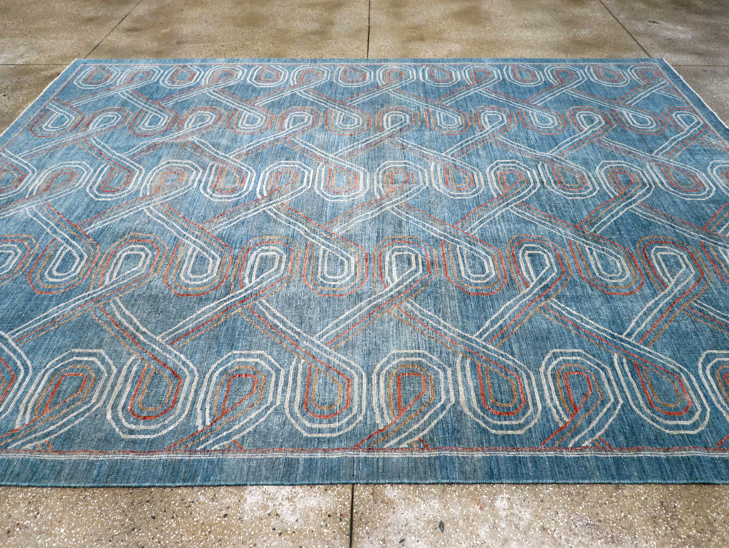 Contemporary Turkish Room Size Carpet, No.31150 - Staging