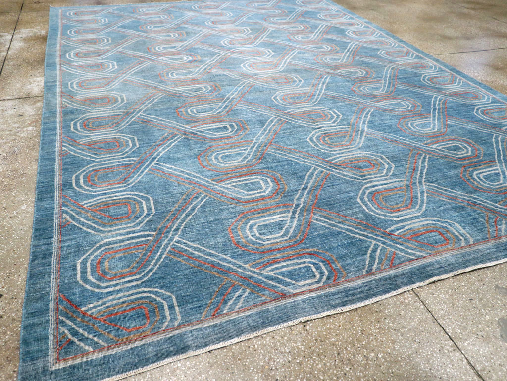 Contemporary Turkish Room Size Carpet, No.31150 - Staging