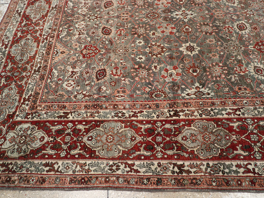 Antique Persian Bidjar Room Size Carpet, No.31162 - Staging