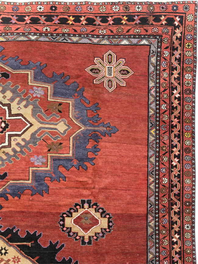 Vintage Turkish Anatolian Room Size Carpet, No.31166 - Staging