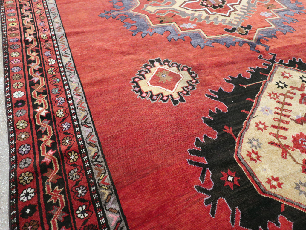 Vintage Turkish Anatolian Room Size Carpet, No.31166 - Staging
