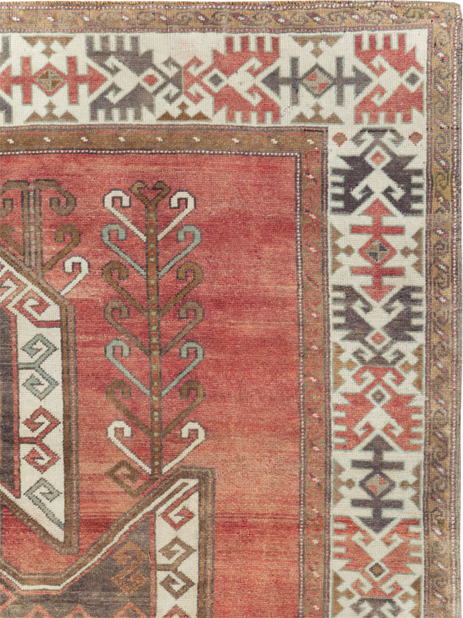 Vintage Turkish Anatolian Small Room Size Carpet, No.31168 - Staging