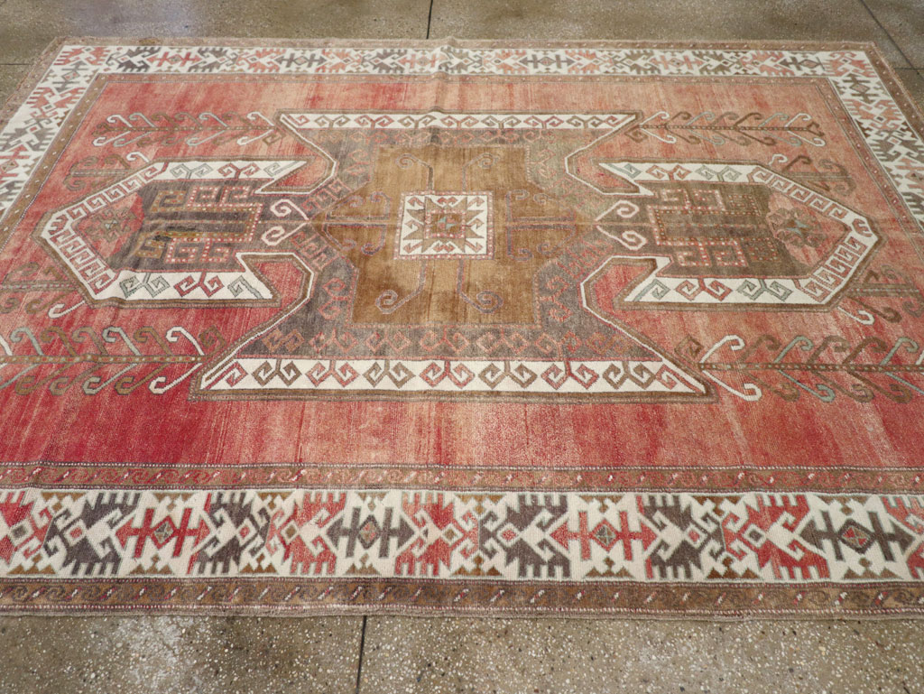 Vintage Turkish Anatolian Small Room Size Carpet, No.31168 - Staging