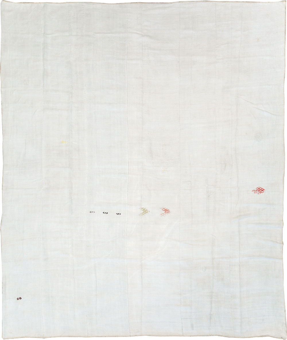 Vintage Turkish Flatweave Kilim Room Size Carpet, No.31175 - Staging