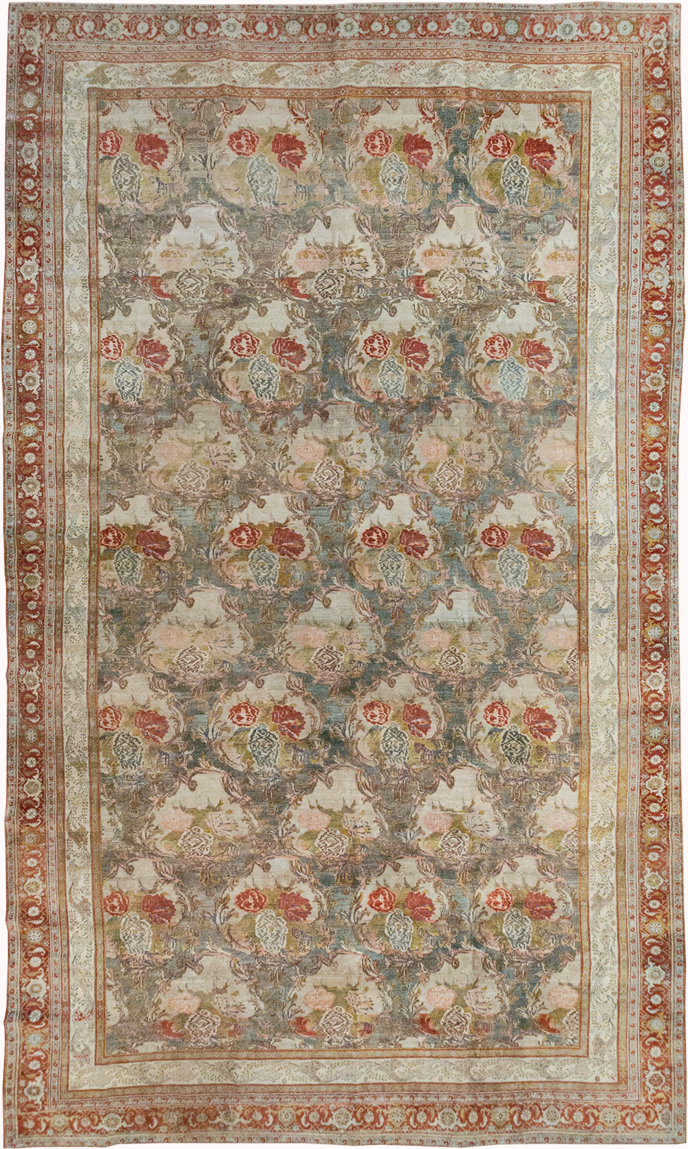 Antique Persian Bidjar Large Carpet, No.31178 - Staging