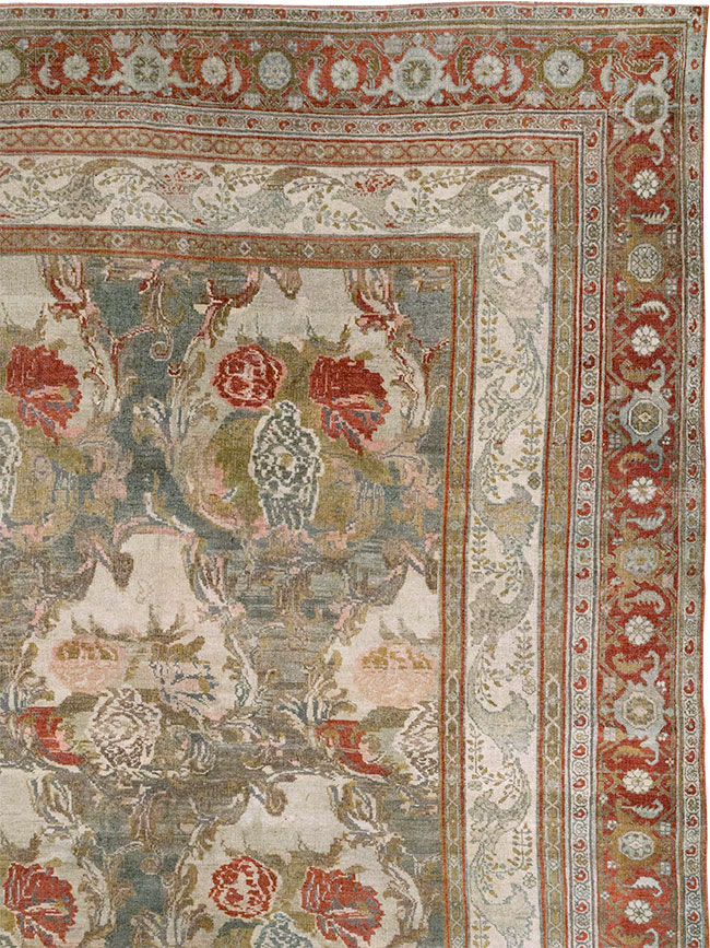 Antique Persian Bidjar Large Carpet, No.31178 - Staging