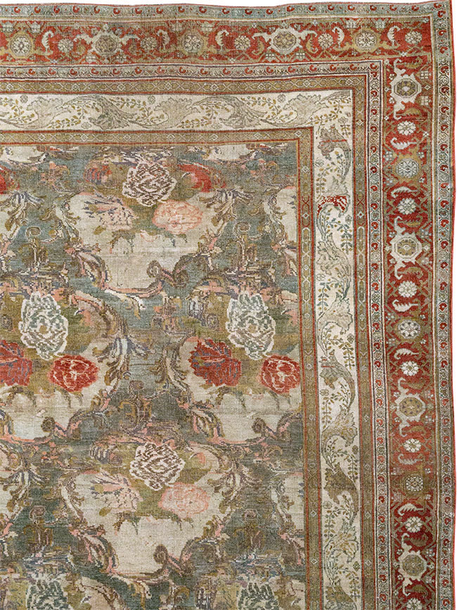 Antique Persian Bidjar Large Carpet, No.31178 - Staging