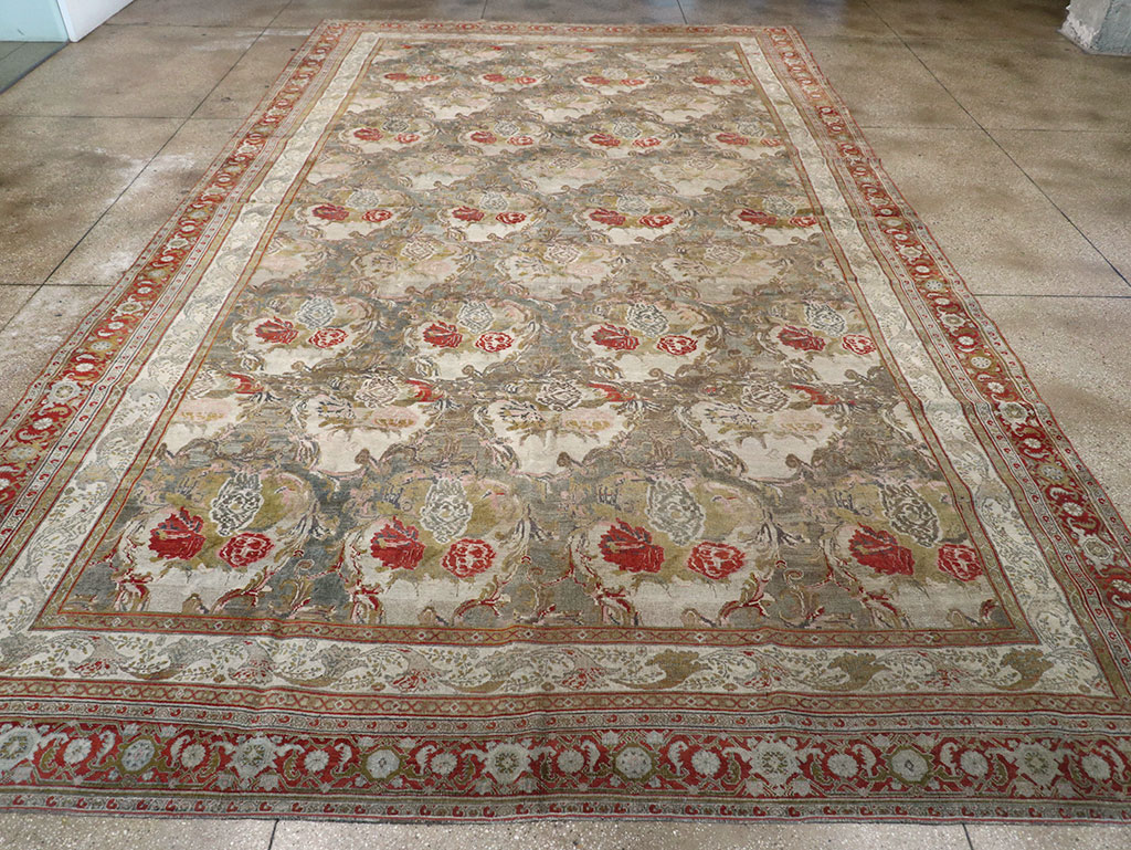 Antique Persian Bidjar Large Carpet, No.31178 - Staging