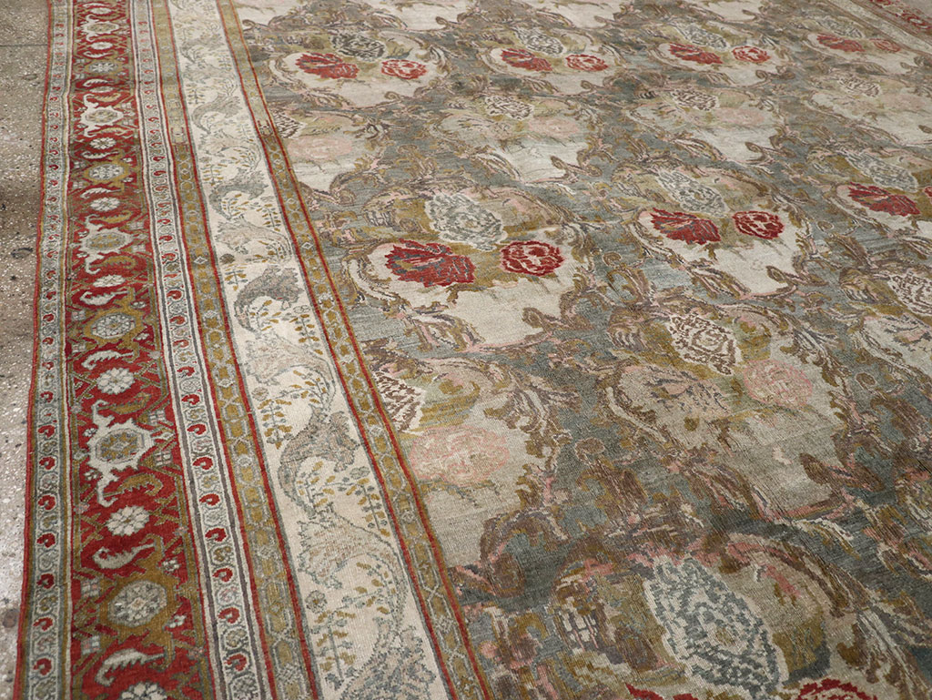 Antique Persian Bidjar Large Carpet, No.31178 - Staging
