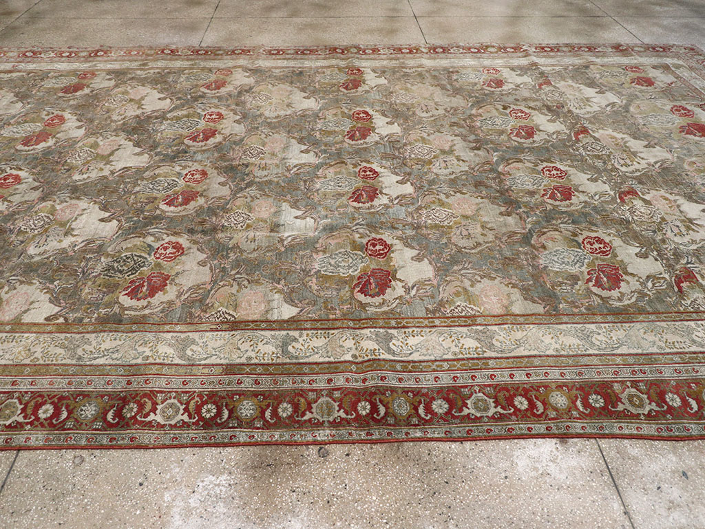 Antique Persian Bidjar Large Carpet, No.31178 - Staging