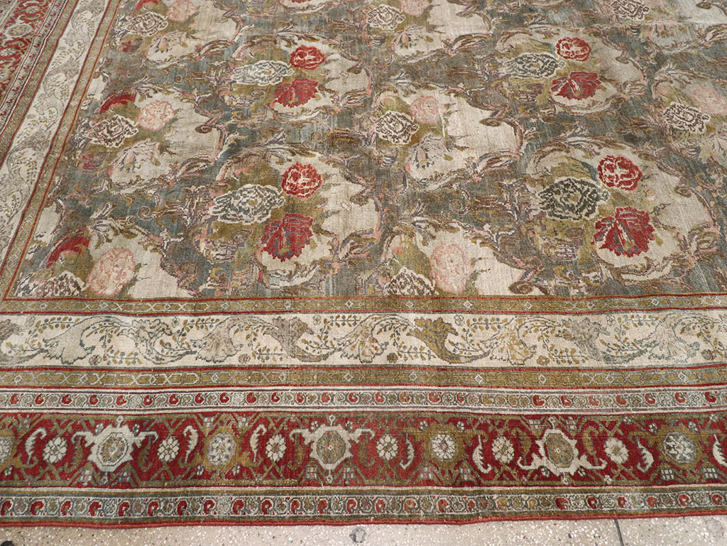 Antique Persian Bidjar Large Carpet, No.31178 - Staging