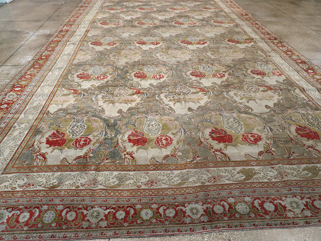 Antique Persian Bidjar Large Carpet, No.31178 - Staging