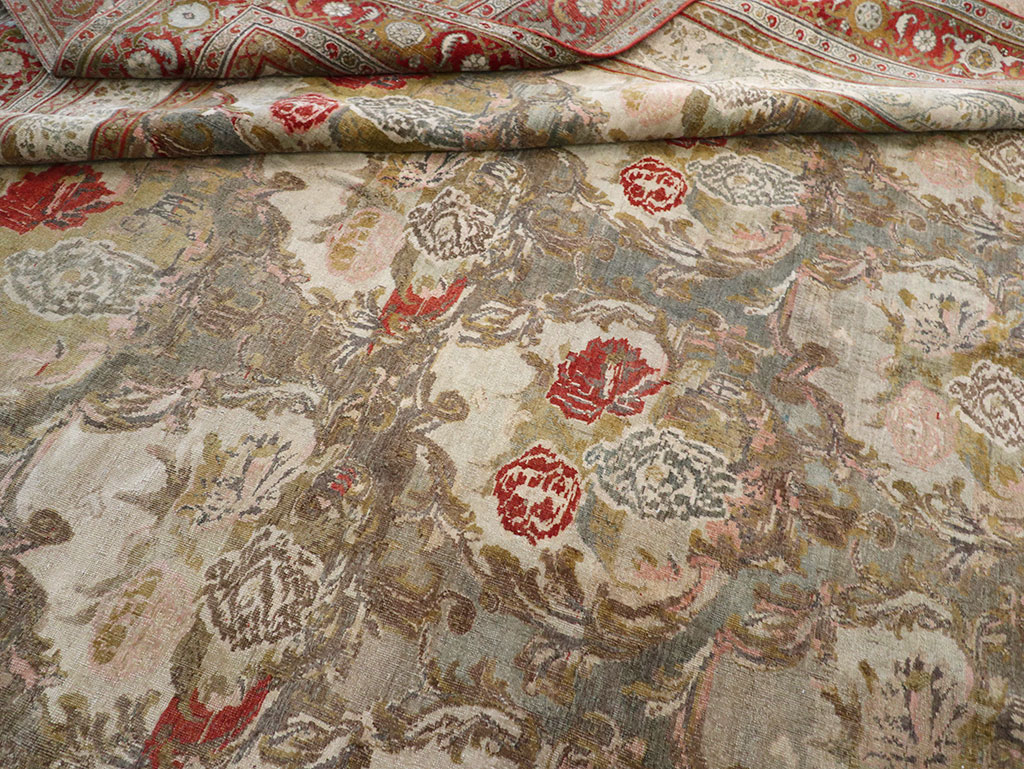 Antique Persian Bidjar Large Carpet, No.31178 - Staging