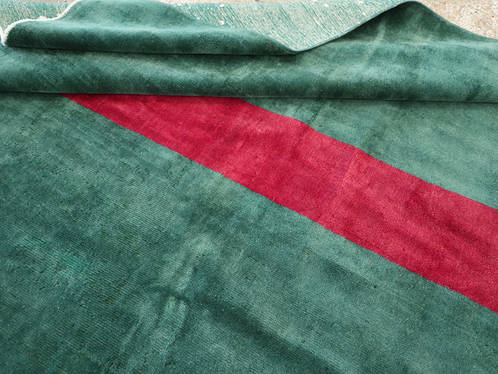 Vintage Anatolian Deco Style Carpet, No.31188 - Staging