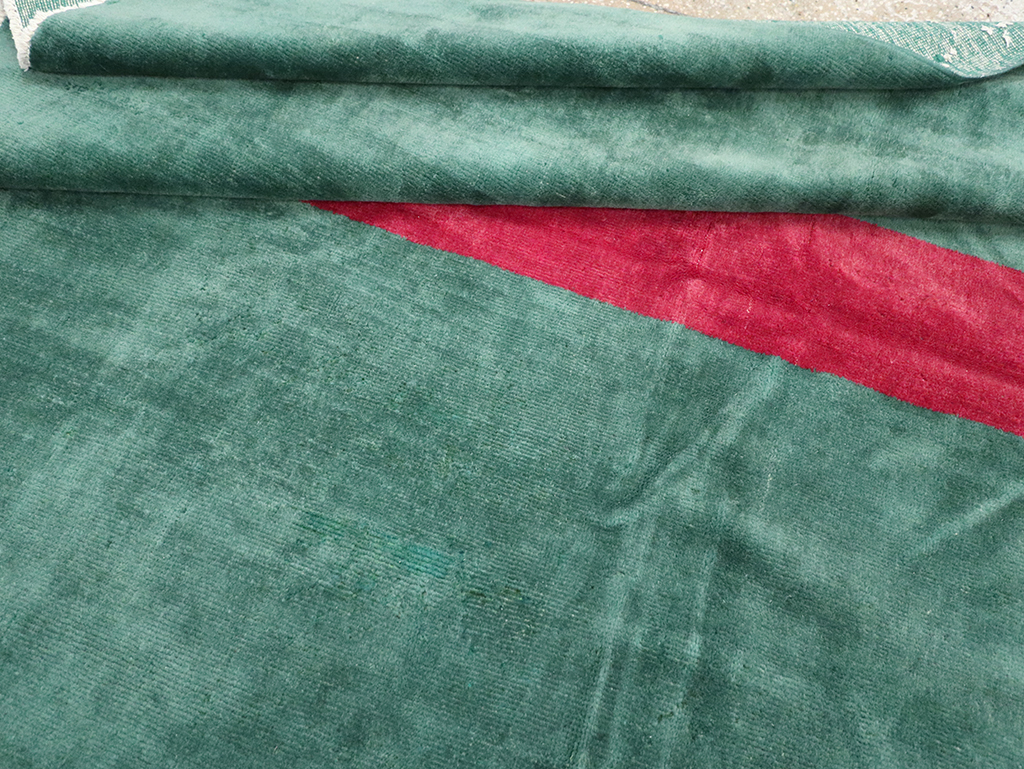 Vintage Anatolian Deco Style Carpet, No.31188 - Staging