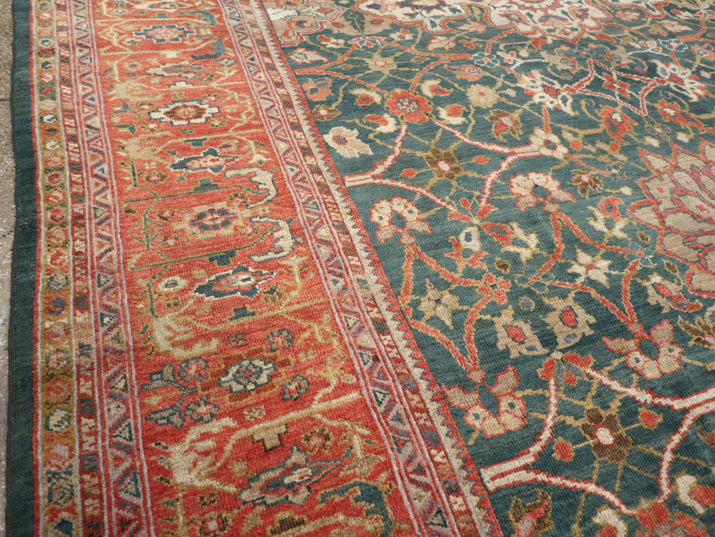 Antique Persian Sultanabad Room Size Carpet, No.31195 - Staging
