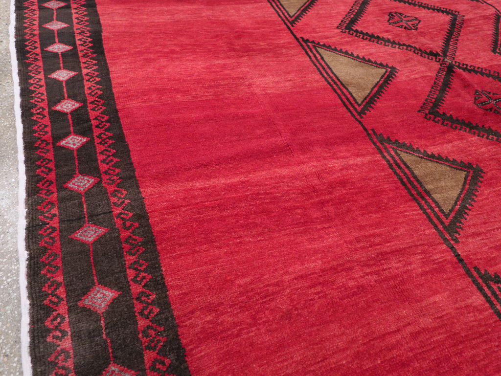 Vintage Turkish Anatolian Tribal Room Size Carpet, No.31202 - Staging