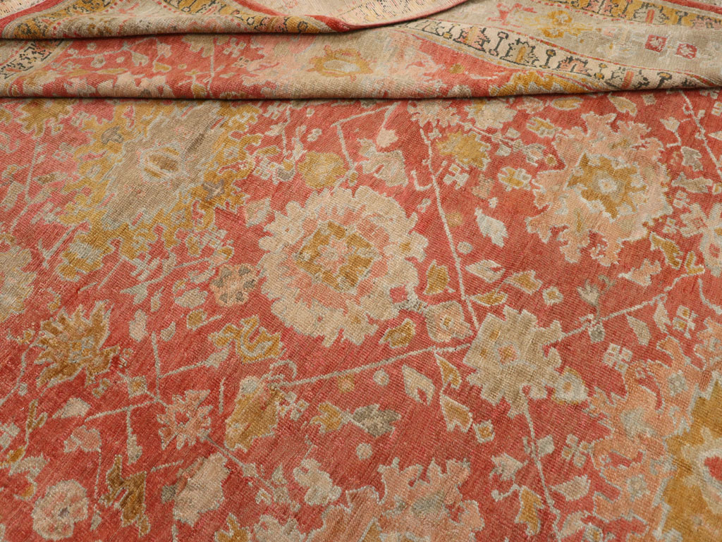 Antique Turkish Ghiordes Room Size Carpet, No.31206 - Staging