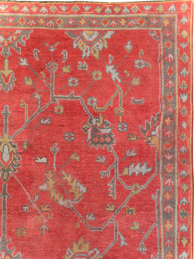 Antique Turkish Oushak Carpet, No.31212 - Staging