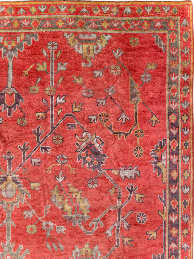 Antique Turkish Oushak Carpet, No.31212 - Staging