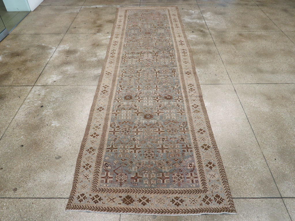 Antique Persian Malayer Long Gallery Carpet, No.31216 - Staging