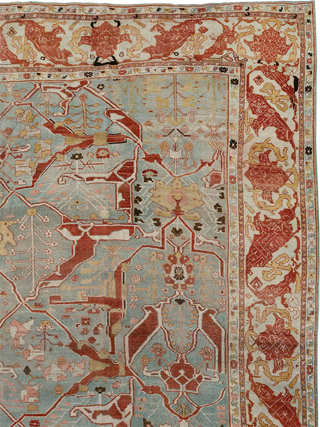 Antique Persian Bidjar Oversize Carpet, No.31217 - Staging