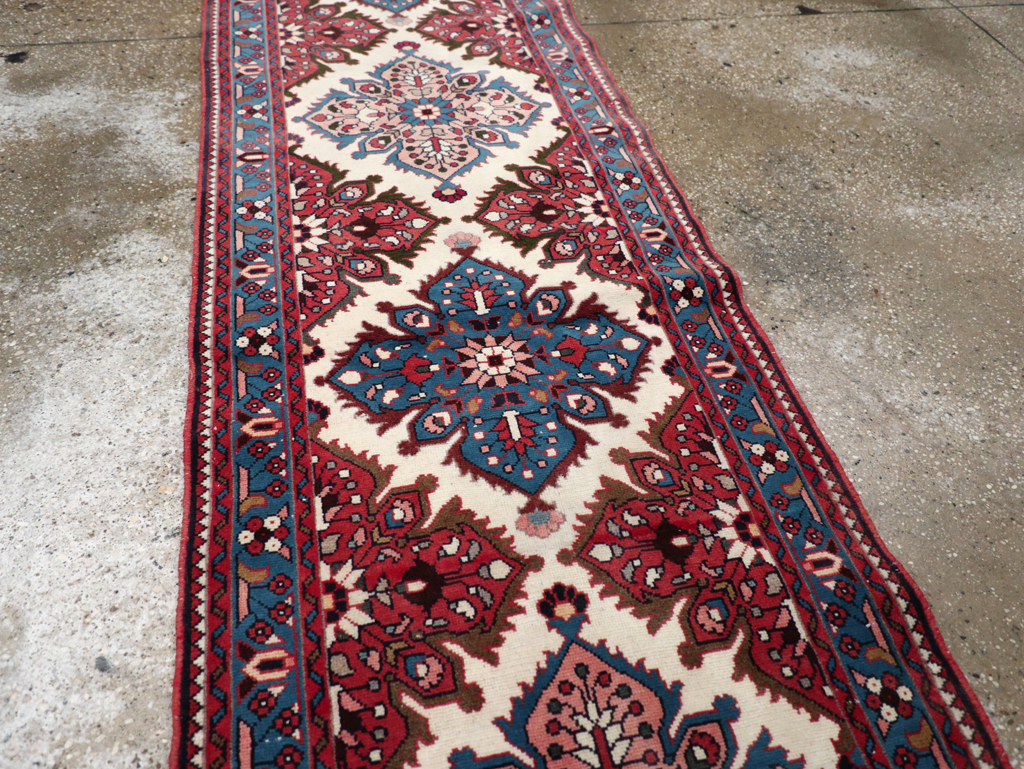Vintage Persian Hamadan Runner, No.31224 - Staging