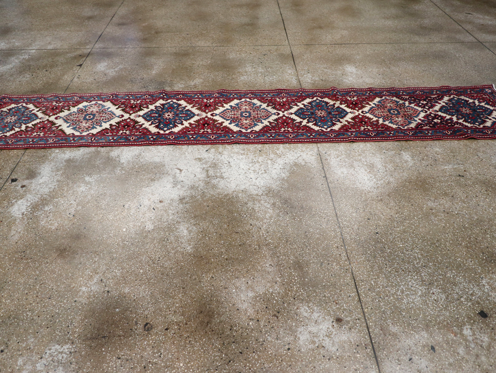 Vintage Persian Hamadan Runner, No.31224 - Staging