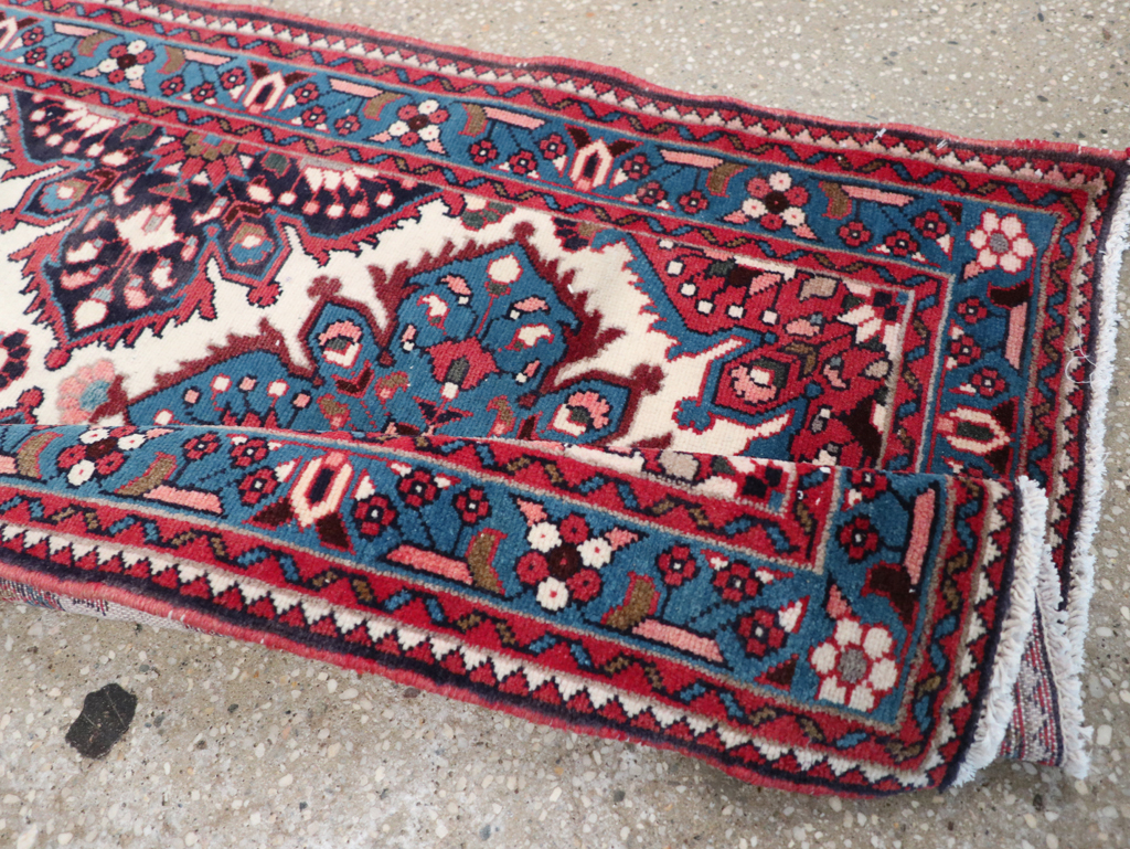 Vintage Persian Hamadan Runner, No.31224 - Staging
