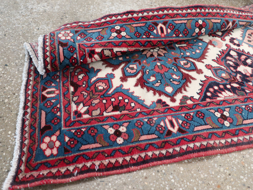 Vintage Persian Hamadan Runner, No.31224 - Staging