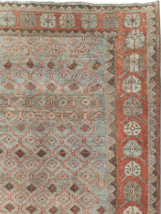 Vintage Persian Veece Accent Carpet, No.31228 - Staging