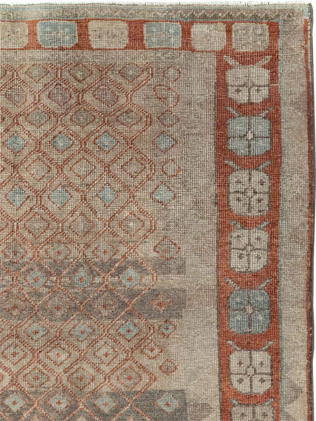 Vintage Persian Veece Accent Carpet, No.31228 - Staging