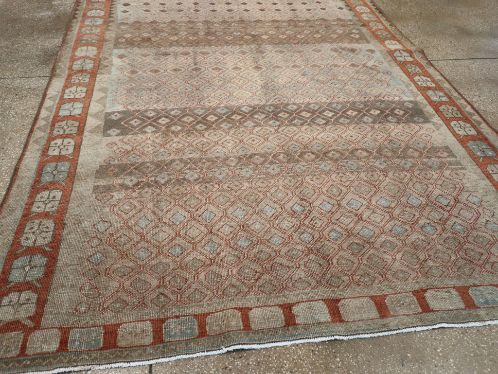Vintage Persian Veece Accent Carpet, No.31228 - Staging