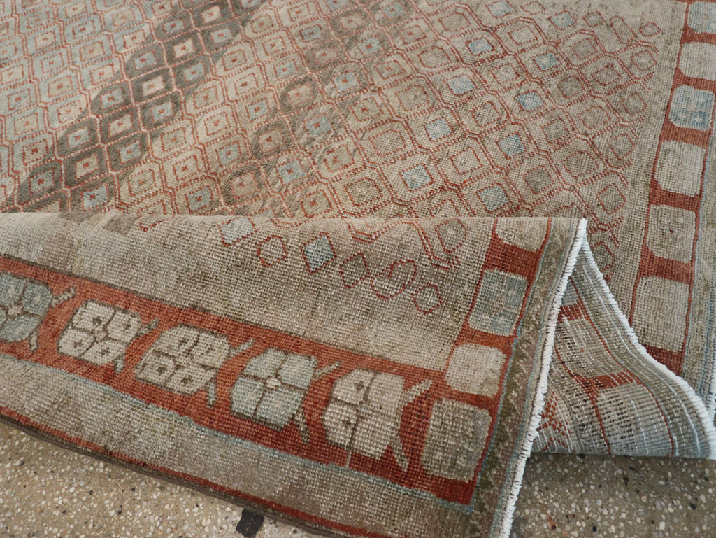 Vintage Persian Veece Accent Carpet, No.31228 - Staging