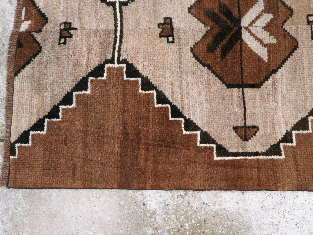 Vintage Turkish Anatolian Tribal Runner, No.31229 - Staging