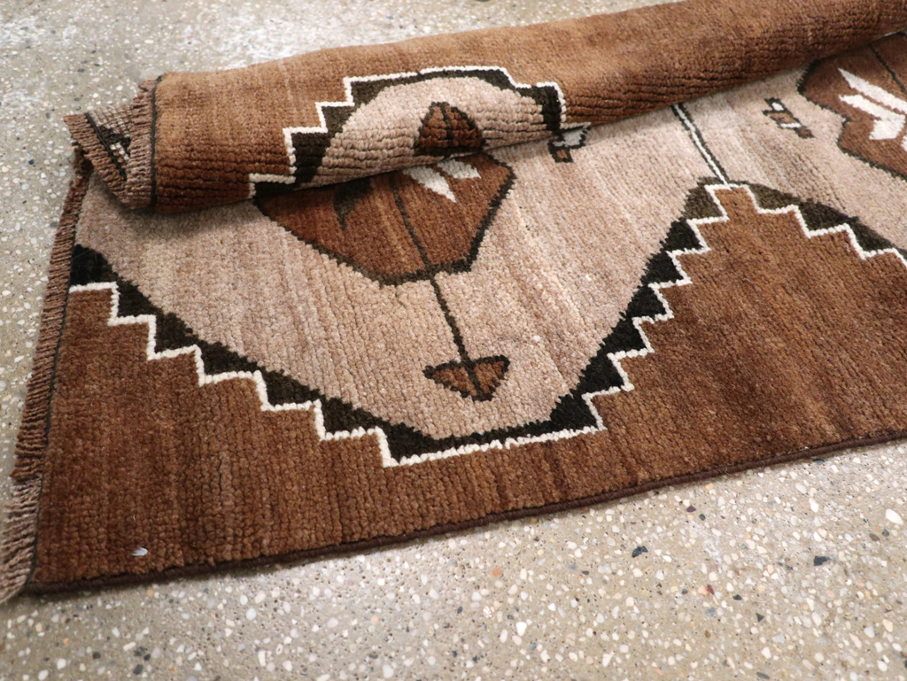 Vintage Turkish Anatolian Tribal Runner, No.31229 - Staging