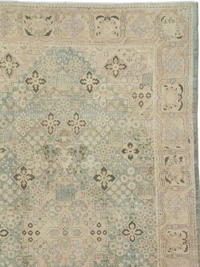 Vintage Persian Joshegan Room Size Carpet, No.31230 - Staging