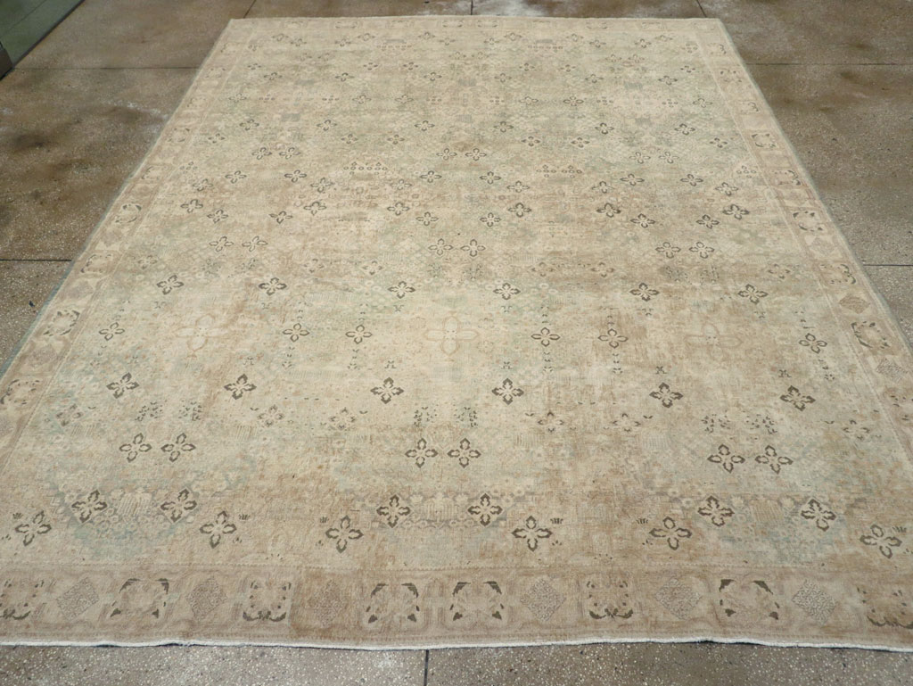 Vintage Persian Joshegan Room Size Carpet, No.31230 - Staging