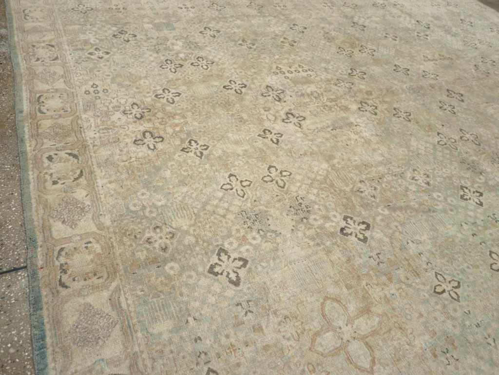 Vintage Persian Joshegan Room Size Carpet, No.31230 - Staging