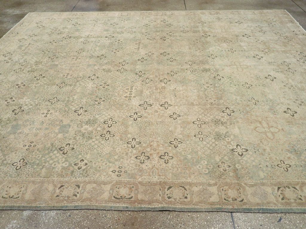 Vintage Persian Joshegan Room Size Carpet, No.31230 - Staging
