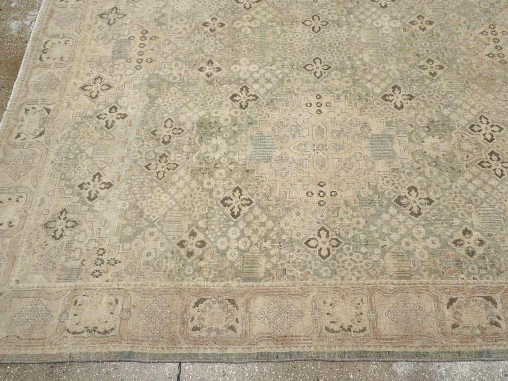 Vintage Persian Joshegan Room Size Carpet, No.31230 - Staging