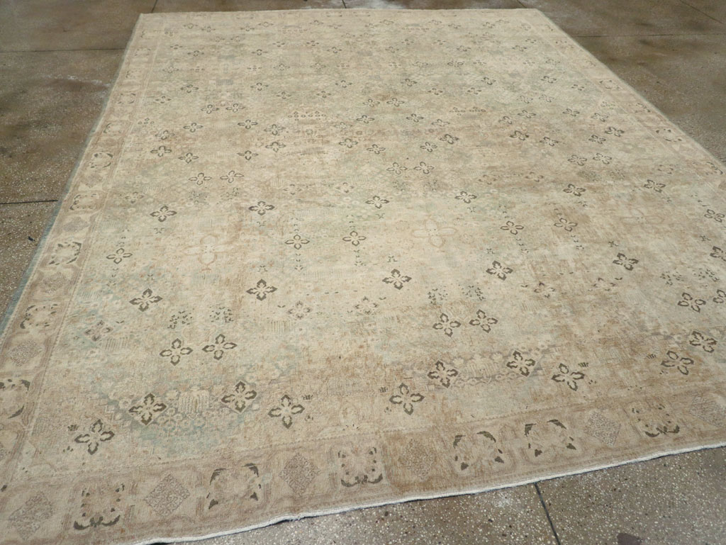 Vintage Persian Joshegan Room Size Carpet, No.31230 - Staging