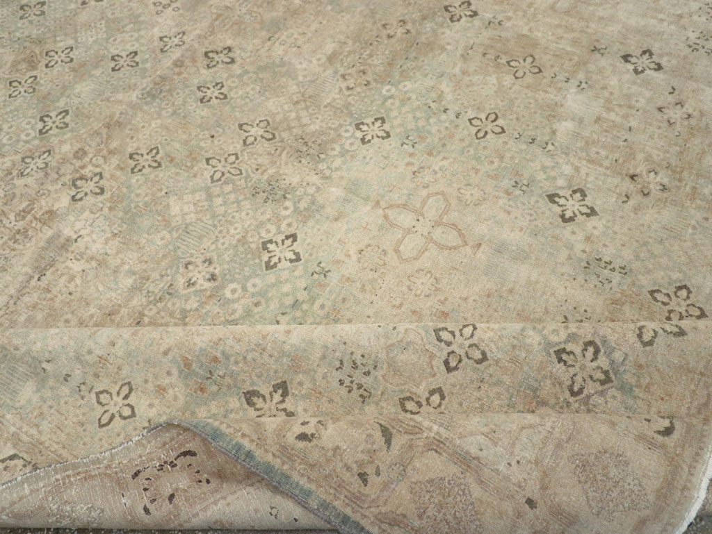 Vintage Persian Joshegan Room Size Carpet, No.31230 - Staging